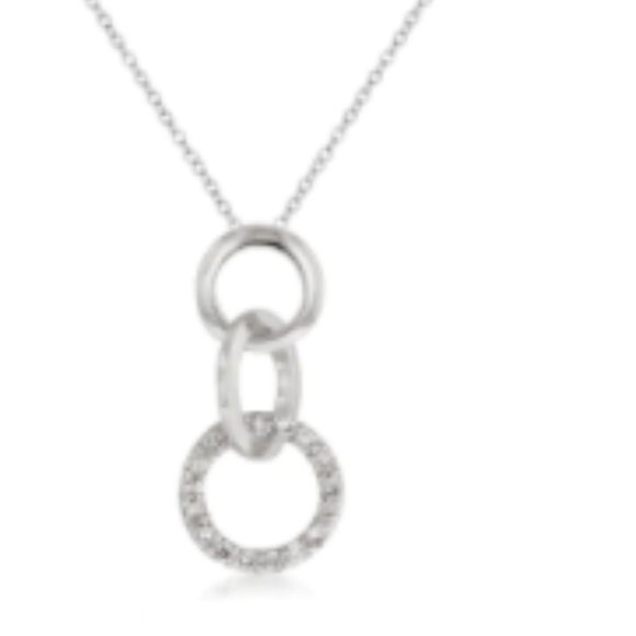 Triple Hoop Pendant & Earrings Set - Picture 1 of 3